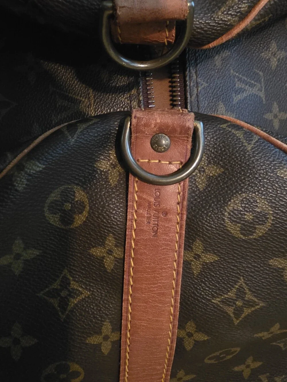 Louis Vuitton Keepall Bandoulière 55 Monogram Canvas Vintage Travel Duffel Bag